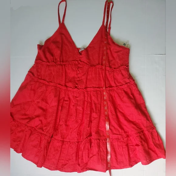 Arizona Junior's Summer Dress Sz XXL Tomato Puree Color - Picture 7 of 8